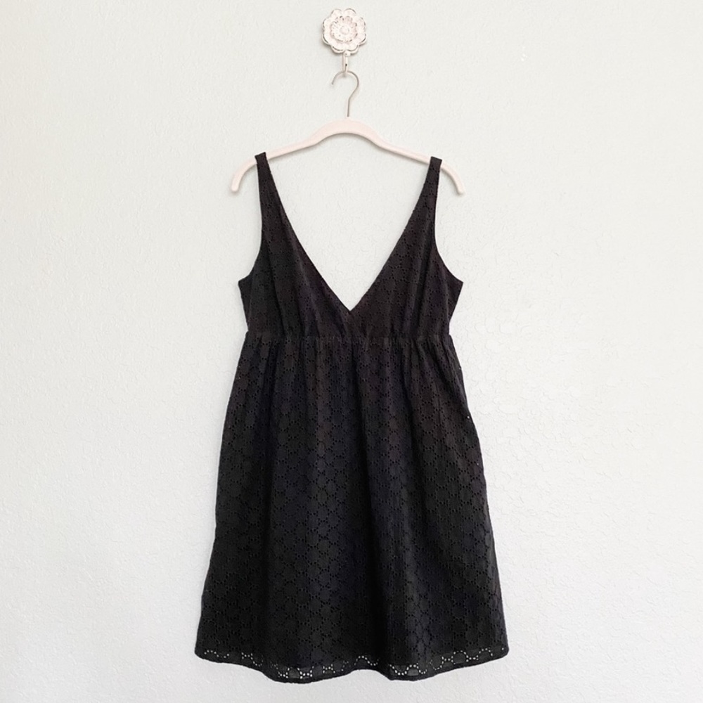 Old Navy•Black Eyelet Sleeveless Mini Dress